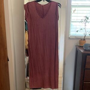 Elegant Mauve Maxi Dress